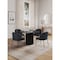 Manhattan Comfort Round Dining Set of 5, 47.24 in L, American Solid Ash Wood, Black 4-DT03DC052-BK - alternate 1